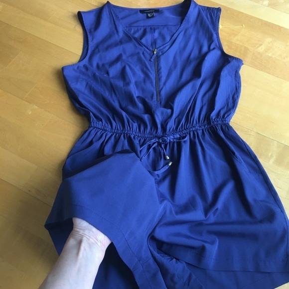 Atmosphere Dressy, Sleeveless, V-Neck Romper, Blue, Size 10 - Picture 5 of 17